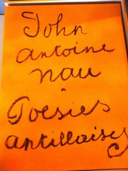 NAU John Antoine Poésies antillaises. Paris, Mourlot, 1972, in-folio en feuilles...