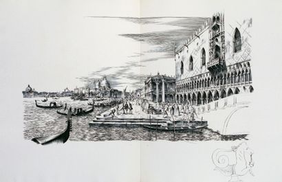 [JOSSO] MAURRAS Charles. Les Amants de Venise. Paris, 1952, in folio en feuilles...