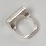 null Bague pont en argent. Poids : 12 g.