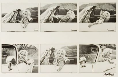 GEORGE BARRIS (1928) Marilyn Monroe, 1962. Photomontage (sérigraphie, 1987) signé...