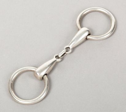 HERMES Paris Porte-clefs mors en argent. Pds: 19,9 grs environ.(*)