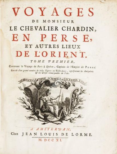 CHARDIN Jean Baptiste Siméon Voyages de Monsieur le Chevalier Chardin, en Perse,...