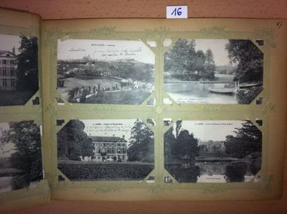null Album de cartes postales: Châteaux du Nord et de la Belgique