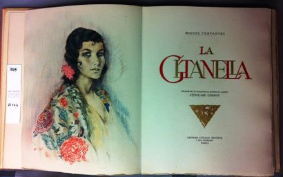 [CHIMOT] CERVANTES Miguel de La Gitanilla. Paris, Guillot, 1948, in-4 en feuilles...