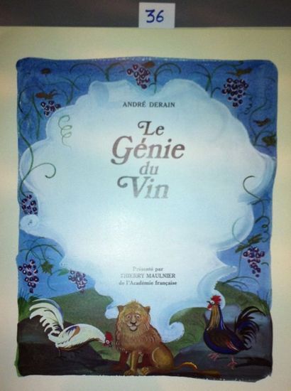 Derain André Le Génie du Vin. Montrouge, Draeger, 1972, in-4 broché sous couverture...