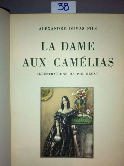 [BECAT] DUMAS Alexandre, Fils La Dame aux Camélias. Paris, Piazza, 1935, in-8 relié...