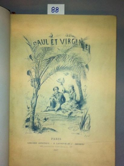 null [LELOIR] BERNARDIN DE SAINT PIERRE Paul et Virginie. Paris, Launette, 1887,...