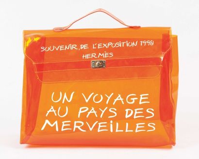 HERMES Paris made in France année 1997 Rare sac "Kelly" 40cm publicitaire en plastique...