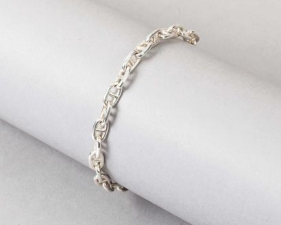 HERMÈS Paris made in France Mini bracelet "Chaîne d'ancre" en argent 925 ‰. Poids:...