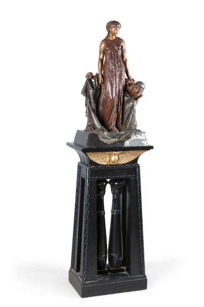 D'après Henry Étienne DUMAIGE (1830-1888) La princesse égyptienne Epreuve en bronze...