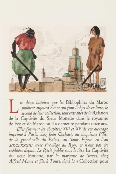 MOUETTE (Germain) Les aventures de deux captifs François dans le royaume de Fez et...