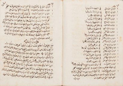 Manuscrit arabe de pharmacie AL-KÔHEN AL-ATTAR...
