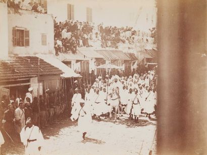 A Cavilla Maroc, c. 1880. Tanger. Entrée de Hassan ben Mohammed (Hassan Ier) à Tanger....