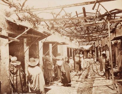 Lévy et Cie Maroc, 1889. Tétouan. Palais de Bricho. Fontaines. Mosquées. Rues. Souks....