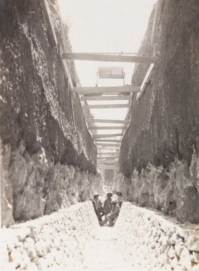 null Rabat, 1915. Vues aériennes. Construction de ponts et de routes. Défrichement....