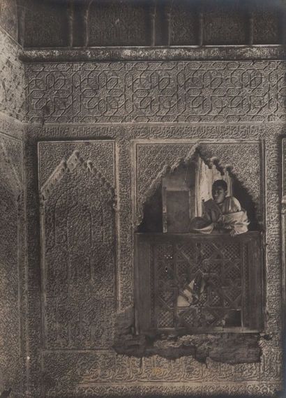 Lucien Vogel (1886-1954) et Jean Rhoné Maroc, 1915-1917. Terrasse du Palais de Batha...