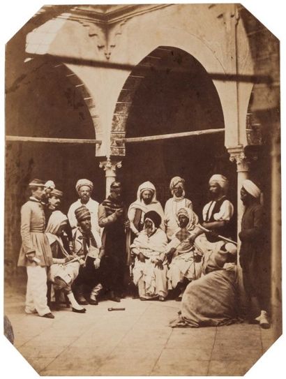 Félix Jacques Antoine MOULIN (1802-1875) Algérie, c. 1856-1857. Bureau arabe de Biskra....