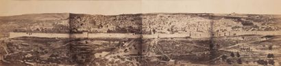 Wilhelm Hammerschmidt (c. 1830-1869) Palestine, c. 1865. Jérusalem depuis le Mont...