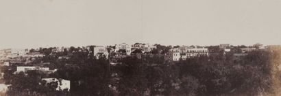 LOUIS VIGNES (1831-1896) Liban, 1864. Panoramas de Beyrouth. Trois panoramas composés...