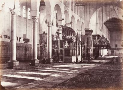 Tancrède Dumas (1830-1905) Syrie, c. 1870. Damas. Mosquée des Omeyyades. Tombeau...