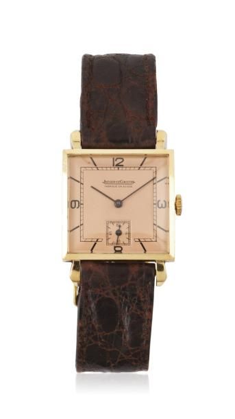 JAEGER LECOULTRE N°83787 vers 1940 Belle montre bracelet en or 18k (750). Boîtier...