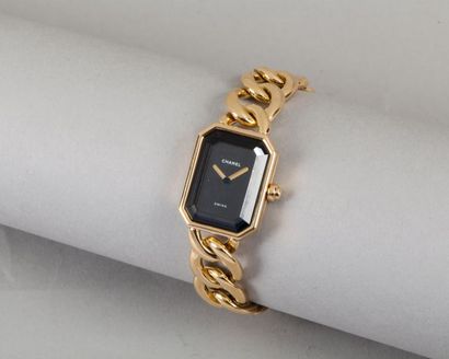 CHANEL Swiss made n°R.K.33882 Montre "Première" en or jaune 18K 750 millième, cadran...