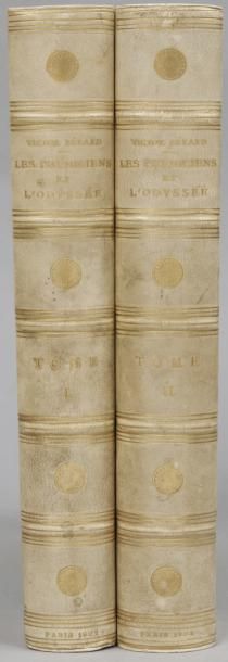 BERARD Victor Les Phéniciens et l'Odyssée. Paris, Colin, 1902-1903, 2 volumes in-4...