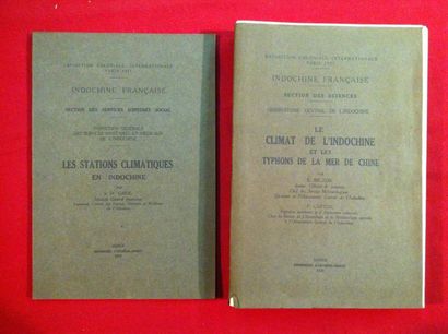 BRUZON (E.) et CARTON (P.) Le climat de l'Indochine et les typhons de la mer de Chine....