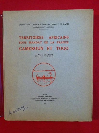 CHAZELAS Victor Territoires africains sous mandat de la France. Cameroun et Togo....