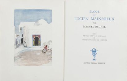 [MAINSSIEUX] BRUKER Manuel. Eloge de Lucien...