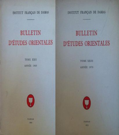 [REVUE]. Bulletin d'Etudes Orientales. Institut...