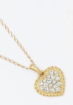 VAN CLEEF & ARPELS Chaîne et pendentif «Coeur» en or jaune orné d'un pavage de diamants...