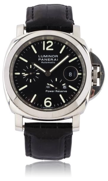 PANERAI LUMINOR POWER RESERVE PAM00090 vers 2003 Montre bracelet de plongée en acier....