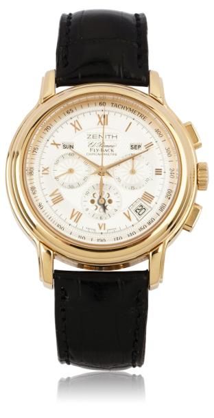 ZENITH CHRONOMASTER XXT FLYBACK N°1812504009 vers 2008 Très beau chronographe bracelet...