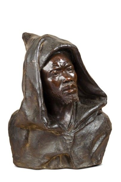 Paul Louis LOISEAU ROUSSEAU (1861-1927) (d'Après) Buste de Salem, Soudan Epreuve...
