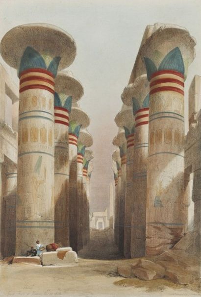 DAVID ROBERTS (1796 - 1864) Lithographie destinée à l'illustration de: The Holy Land,...