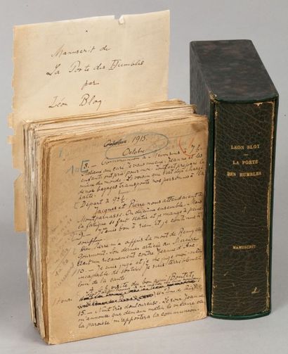 Léon BLOY (1846-1917) Manuscrit autographe de 322 feuillets rédigé par Jeanne Molbech,...