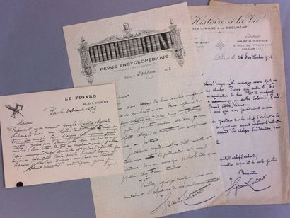 John GRAND-CARTERET (1850-1927). Journaliste, historien de la mode et de l'art Deux...