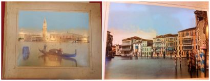 null [Italie]. Ricordo di Venezia. Album photographique sur Venise, regroupant 12...