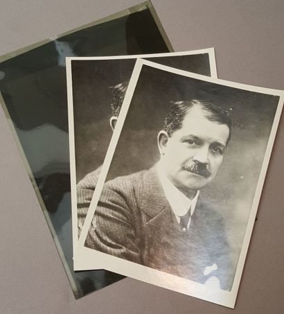 Léon GAUMONT (1864-1946) créateur du projecteur «Chronophotographe». Tirage photographique...