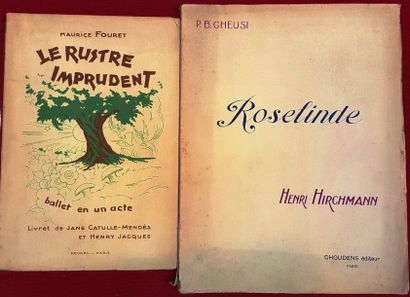 HIRCHMANN Henri (Saint Mandé. 1872-1961) Musicien Roselinde. Ballet écrit sur un...
