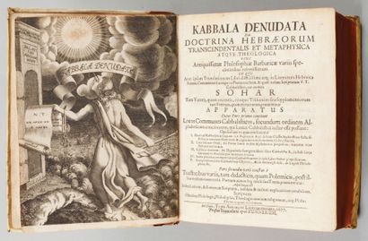 KNORR VON ROSENROTH Christian Kabbala denudata seu doctrina hebraeorum transcendentalis...