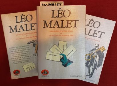 null [CURIOSA] Léo MALET. Ensemble des trois volumes des Oeuvres de Léo Malet, publiées...