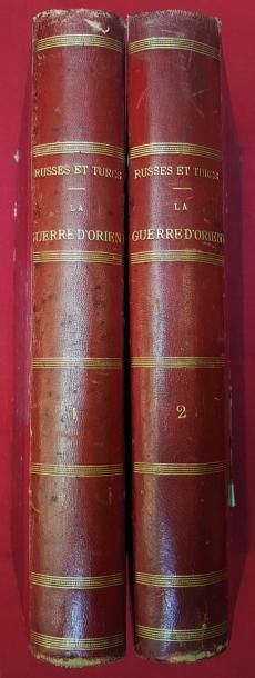 [Collectif] Russes et Turcs. La Guerre d'Orient. Paris, Manceaux, 1877, 2 volumes...