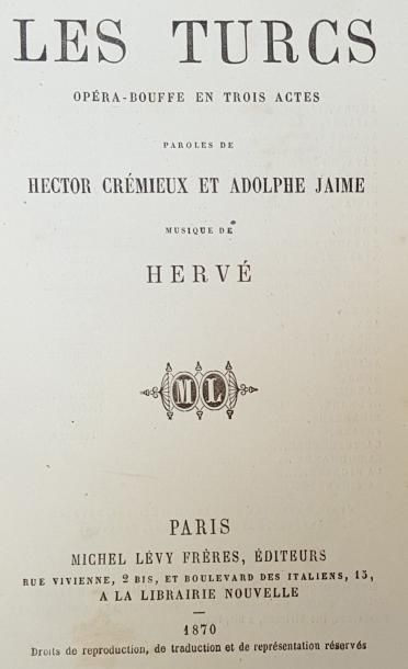CREMIEUX Hector et JAIME Adolphe. Les Turcs....