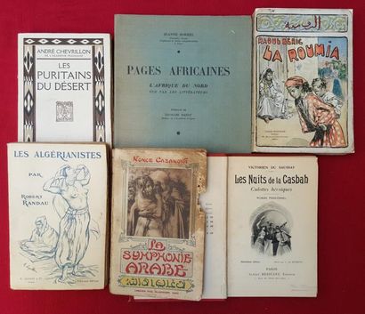 null [LITTERATURE ALGERIENNE] Ensemble de 6 volumes. - SORREL Jeanne. Pages Africaines....