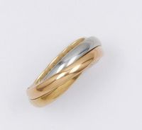 CARTIER «Trinity» - Bague trois anneaux en or de trois couleurs. Signée Cartier -...