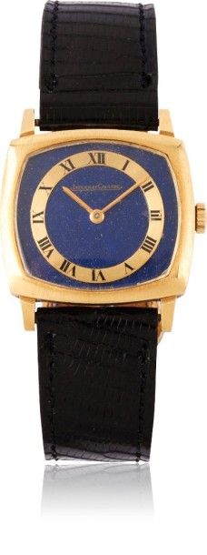 JAEGER LECOULTRE N°1265860 vers 1970 Étonnante montre bracelet de dame en or 18k...