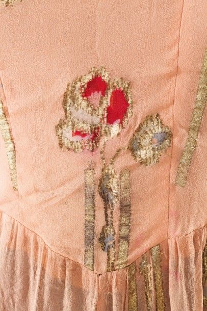 null Costume de théâtre Venezia circa 1920 Combinaison pantalon en mousseline rose...