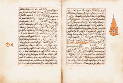 null CORAN manuscrit sur papier oriental in-folio (29,5 x 20.5 cm) de 231 folios...